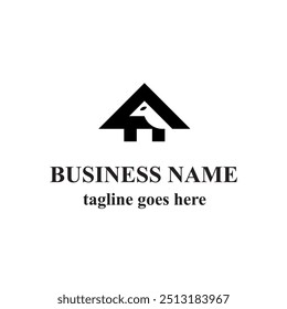 Illustration of Creative House Bird Vector Logo for Your Business