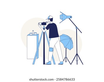 Illustration of an Creative Industry Photographer