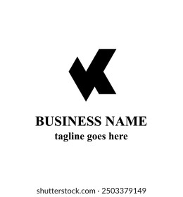 Illustration of Creative Initial VK Vector Logo for Your Business