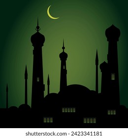 Illustration, kreativer, islamischer Hintergrund