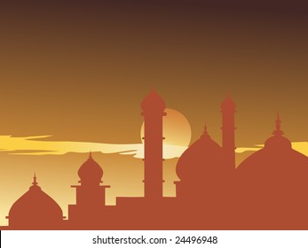 Illustration, kreativer, islamischer Hintergrund