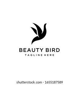 Illustration Creative luxury modern bird fly logo design template vector icon