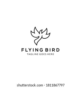 Illustration Creative luxury modern bird fly logo template vector icon
