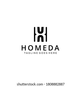 Illustration Creative modern H monogram sign logo design template