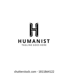 Illustration Creative modern H monogram sign logo design template