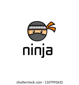 Illustration Creative modern logo design for modern unique ninja film logo design.
