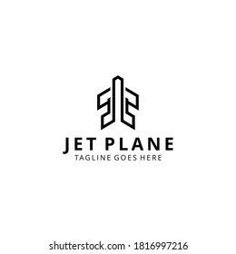 Illustration Creative modern plane sky technology logo icon vector template