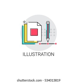 Illustration Creative Process Digital Design Vector Illustration