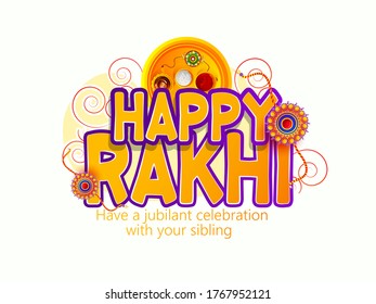 Illustration of Creative Rakhi  - Indian Religious Festival Raksha Bandhan