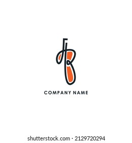 Illustration creative violin letter b for symbol or logo company