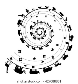 Illustration of creatures