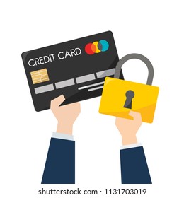 Illustration of credit card security