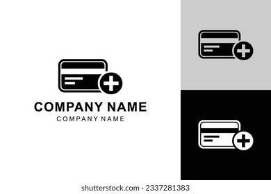 Illustration Credit card sign logo design modern