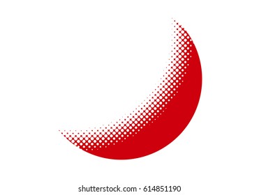 illustration of the crescent moon