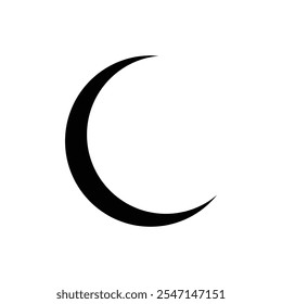 illustration of a crescent moon and star. Islamic symbol. Islamic icons can be used for the month of Ramadan, Eid and Eid Al-Adha. for logo, website and poster designs. vector