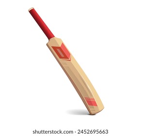 illustration of cricket bat. Cricket on isolated background.