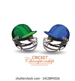 illustration of cricket championship sports sportsman playing Cricket match sport