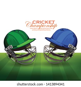 illustration of cricket championship sports sportsman playing Cricket match sport