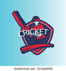 Illustration des Cricket-Logo-Designs 