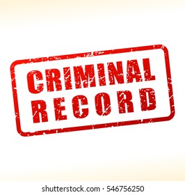 Illustration of criminal record text 