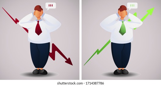 illustration of crisis and progress