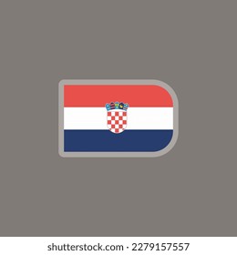 Vorlage für die kroatische Flagge