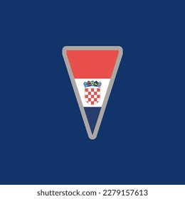 Vorlage für die kroatische Flagge