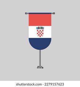Vorlage für die kroatische Flagge