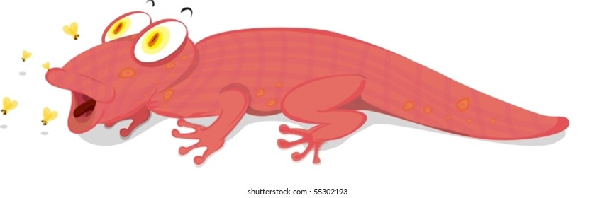 Illustration of a crocodile on a white background
