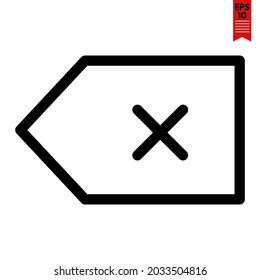 illustration of cross design icon