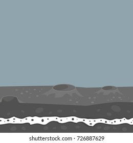 Illustration of cross section of ground agriculture country gardening ground slices land piece nature outdoor vector.
