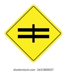 The Illustration of Crossroad with Dual Carriageway