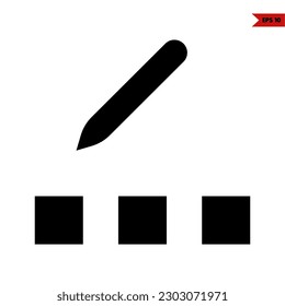 illustration of crossword glyph icon