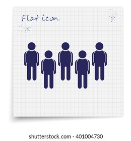 Illustration of crowd of people.