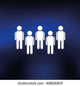 Illustration of crowd of people.