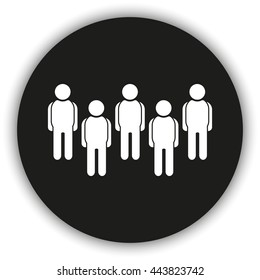 Illustration of crowd of people.