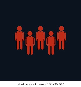 Illustration of crowd of people.