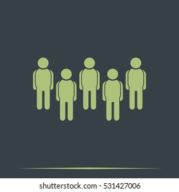 Illustration of crowd of people.