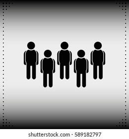 Illustration of crowd of people.