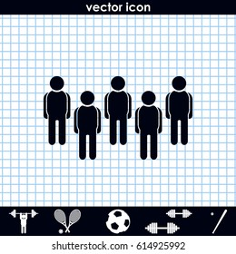 Illustration of crowd of people.