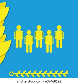 Illustration of crowd of people.