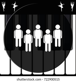 Illustration of crowd of people.
