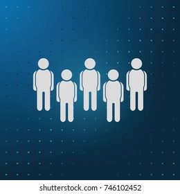 Illustration of crowd of people.