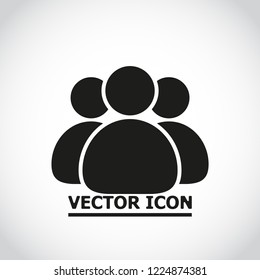 Illustration of crowd of people icon