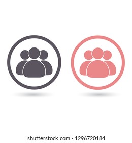 Illustration of crowd of people icon