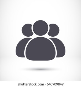 Illustration of crowd of people icon