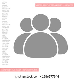 Illustration of crowd of people icon . Lorem Ipsum Illustration design