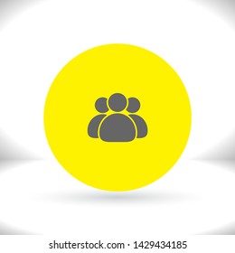 Illustration of crowd of people icon . Lorem Ipsum Illustration design