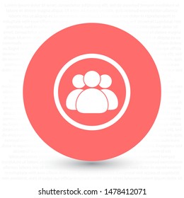 Illustration of crowd of people icon . Lorem Ipsum Illustration design