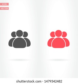 Illustration of crowd of people icon . Lorem Ipsum Illustration design